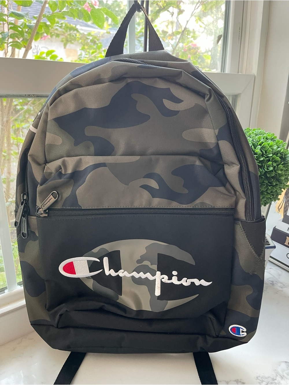 Champion Men's Camo Backpack - Black & Gray
